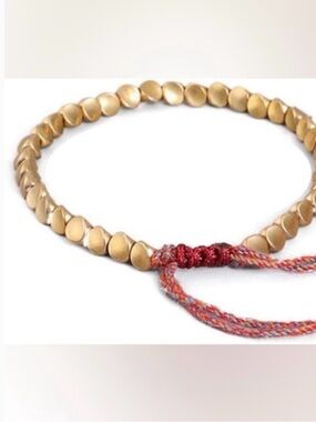 NWT ♥️ Gold Bead Cord Bracelet - Unbranded Women's Jewelry